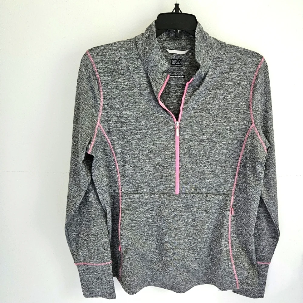 Cutter & Buck gray half zip pullover - Picture 1 of 3